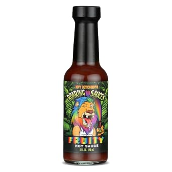 Roaring Sauces Fruity Hot Sauce - Peach Sweet Heat Hot Sauce with Real Peaches | Gluten Free, No HFCS, Nut Free | 5 oz