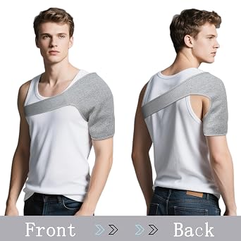 Shoulder Brace Support Rotator Cuff Support Brace Shoulder Compression Sleeve for Men Women (Medium)