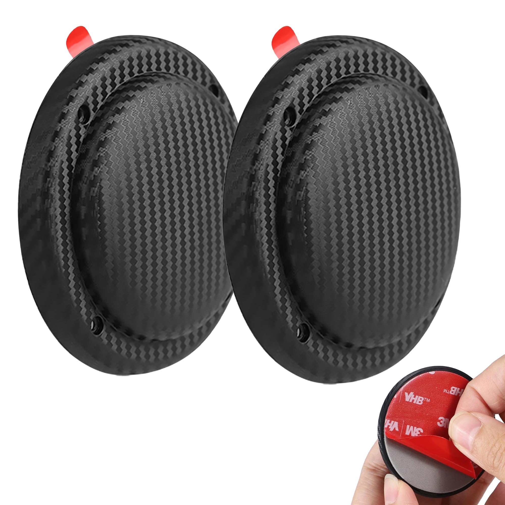 3M Adhesive Sticker Mount for AirTag MiTag GPS Tracker, Surface Stick-On Holder for Hiding Item Finder/Tracking Tag on Ski, Bike, Car, Trailer, Drone, Camera, Luggage, 2 Pack