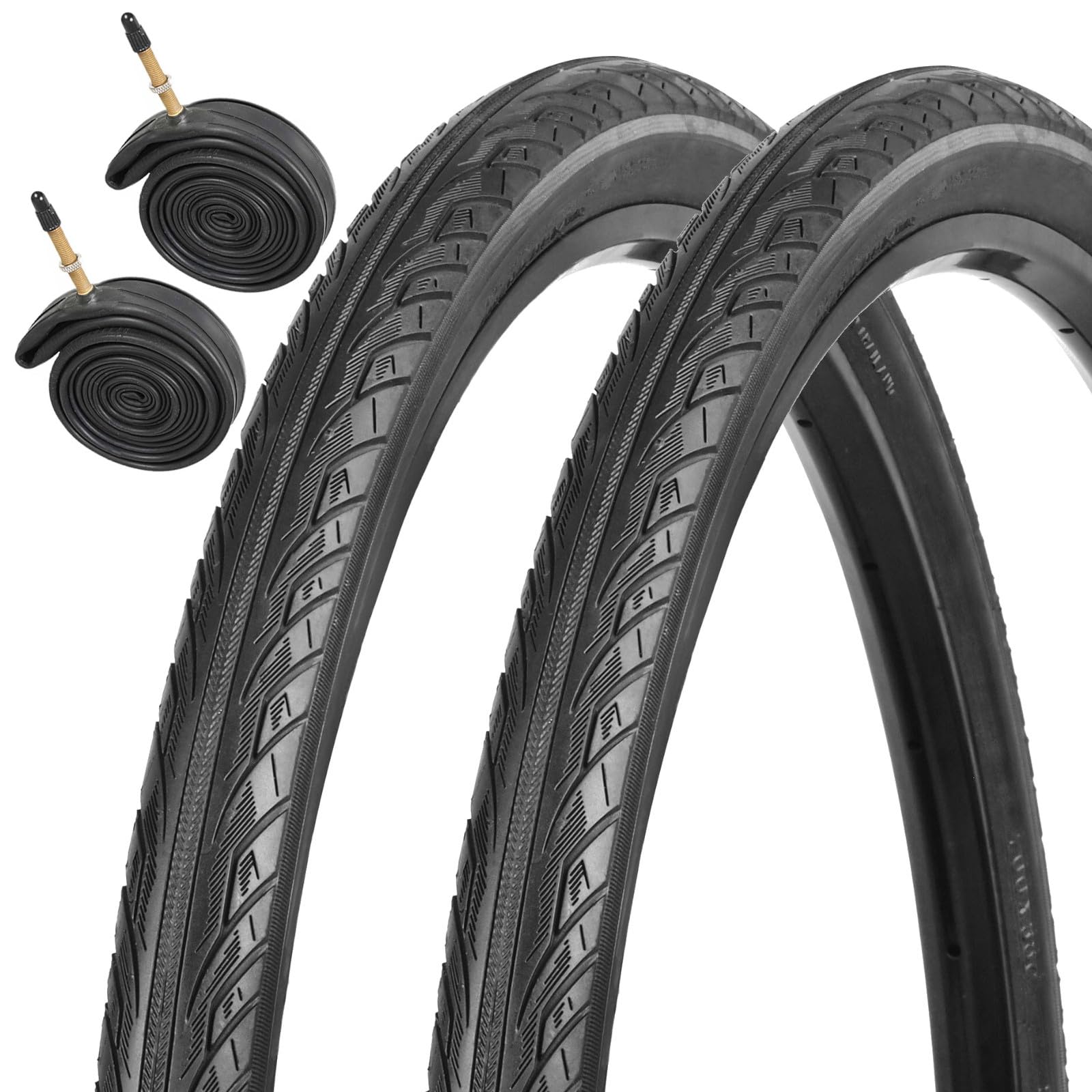 Zilent 700 x 42c Urban Bike Tyres with Presta Inner Tubes (Pair)