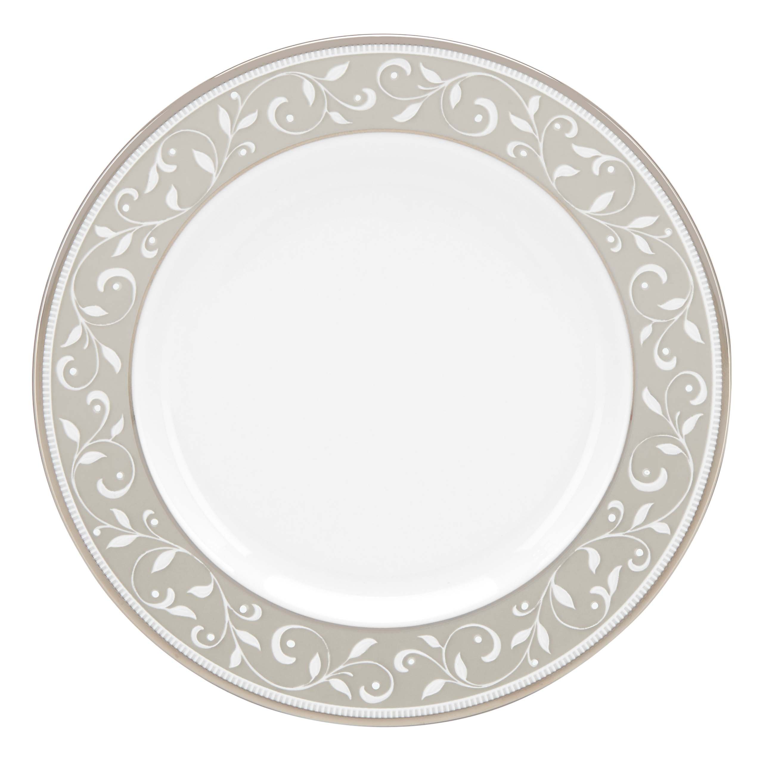 Lenox Opal Innocence Dune vaisselle porcelaine assiette creuse blanche pour pâtes et potages