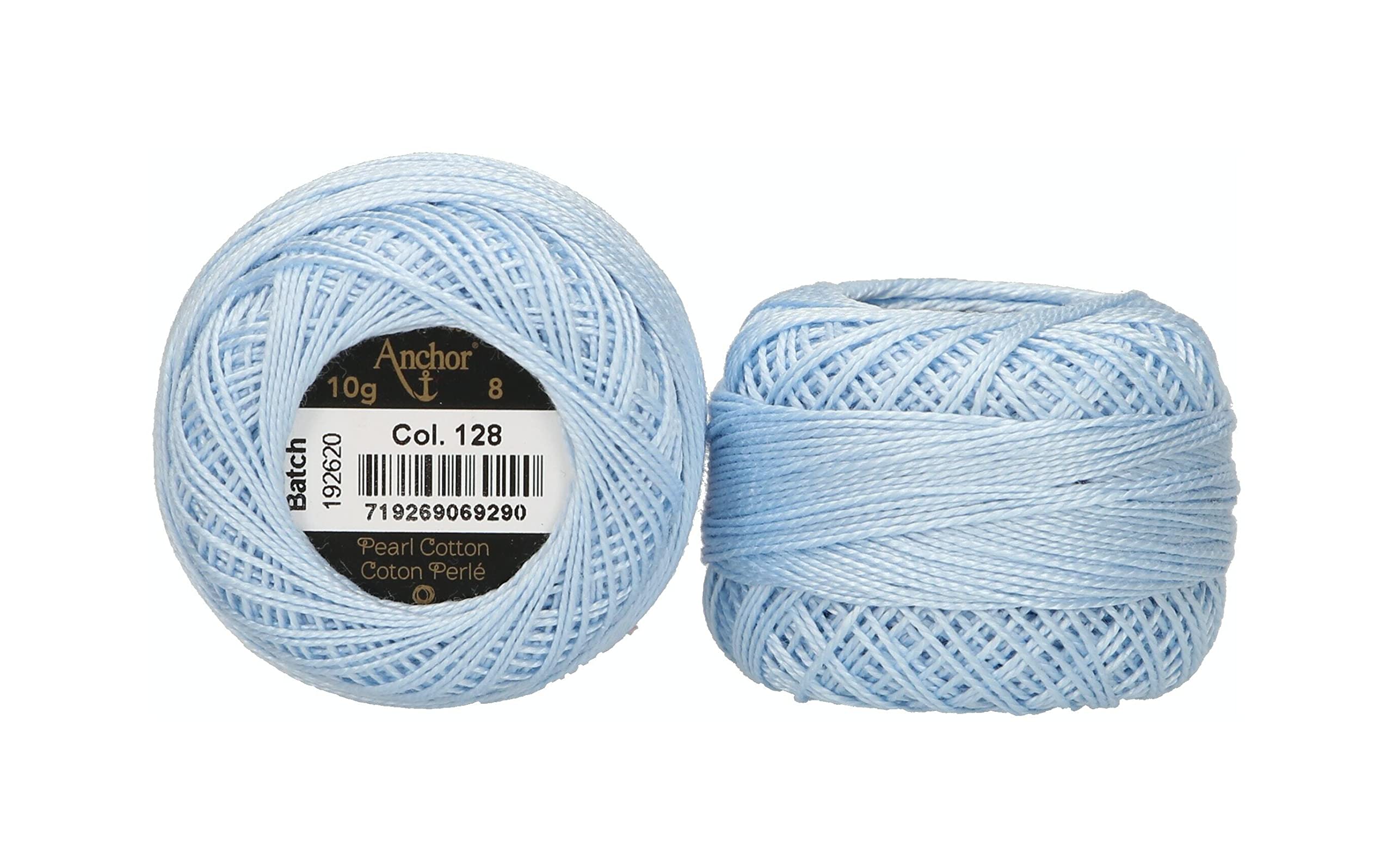 ANCHOR Pearl Yarn, Thickness: 8, Packaging: 10G, Running Length: 82M aquamarin Embroidery Threads
