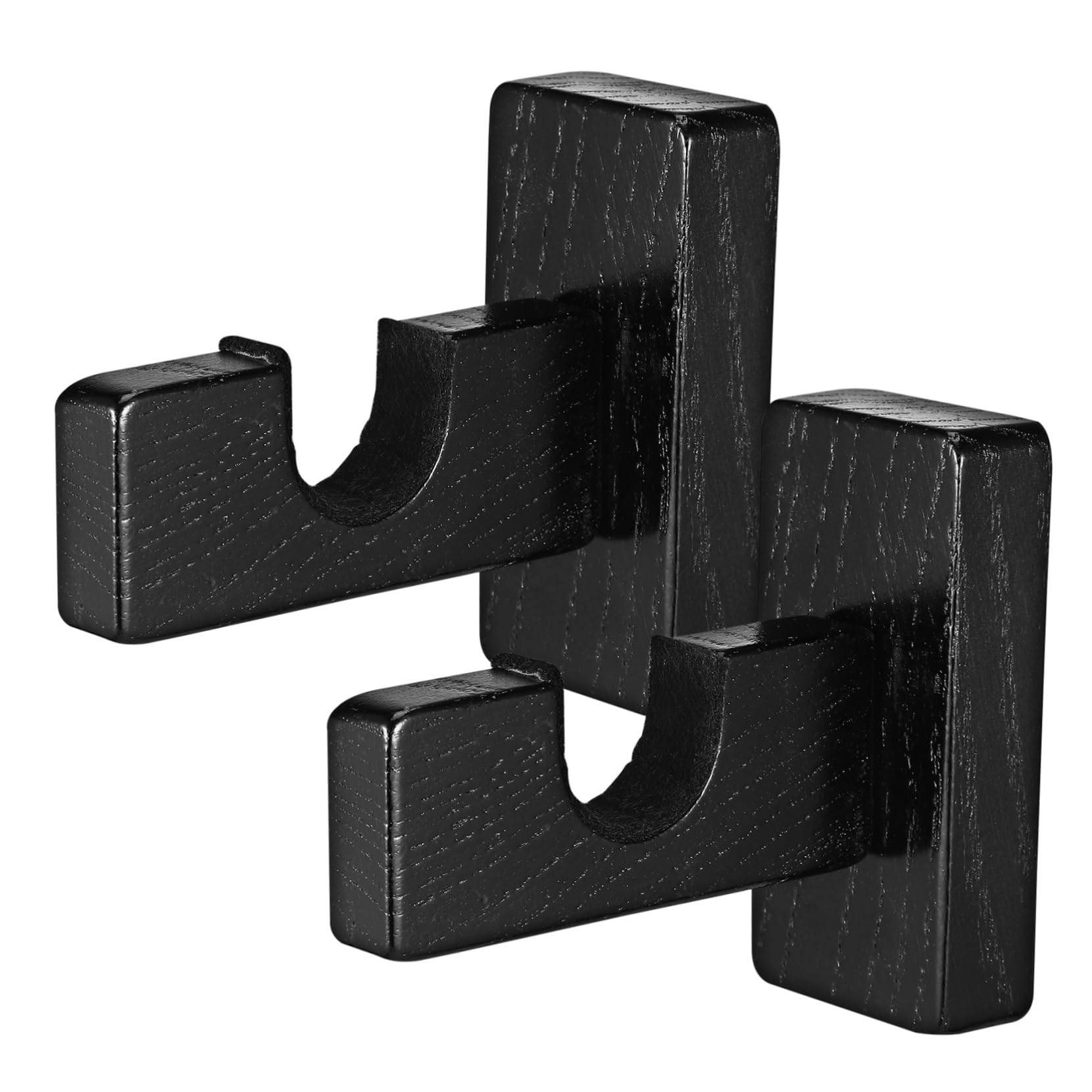 KICHOUSE Sturdy Wood Hockey Stick Holder Wall Rack Ice Hockey Display Stand Mount