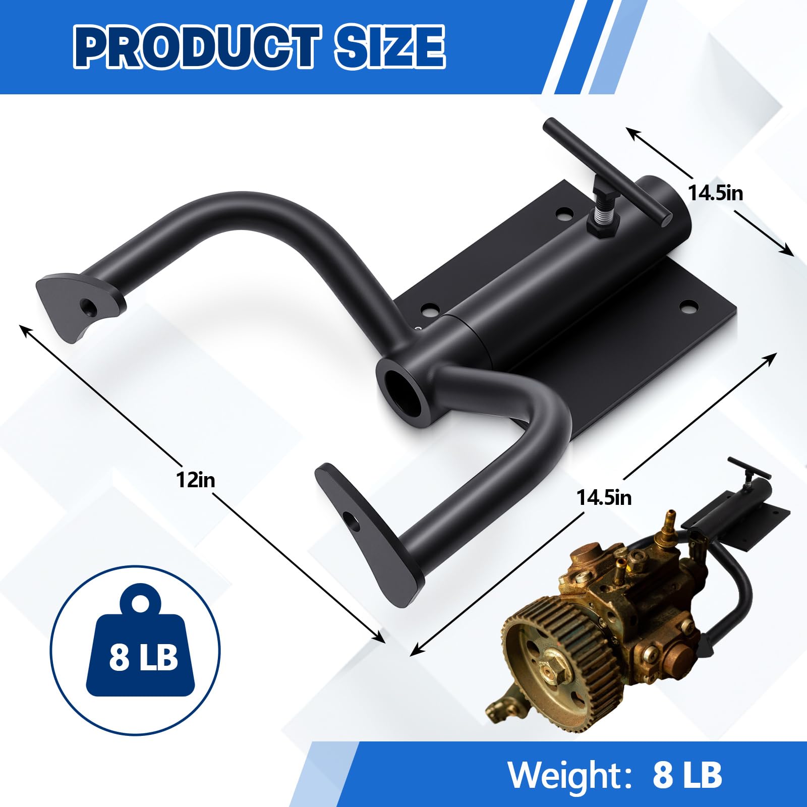 Zonon Supporto motore da banco per ricostruzione supporto motore in ferro per Maggiolino 1950-1979, T2 Bay 1968-1971 (1600 verticale), T2 Split 1950-1967, Karmann Chia 1960-1974, Beetle Cabrio 1951