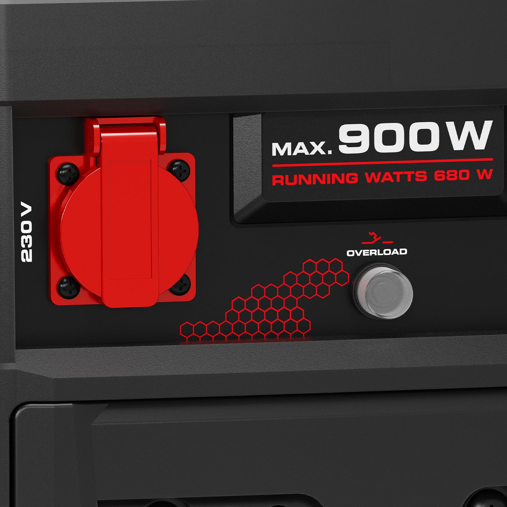 Einhell Generador eléctrico (gasolina) TC-PG 900 | potencia máxima 900 W | potencia continua máx. 680 W | depósito de 4,2 l | motor de 2 tiempos | 230 V | 6,6 h a 2/3 de carga