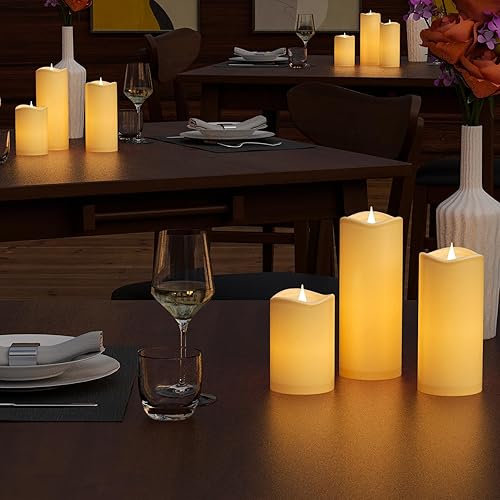 Miniatura 4 de Velas sin llama con velas impermeables IP44 para exteriores, velas LED con pilas que funcionan 400 horas, velas falsas ligeramente amarillentas,