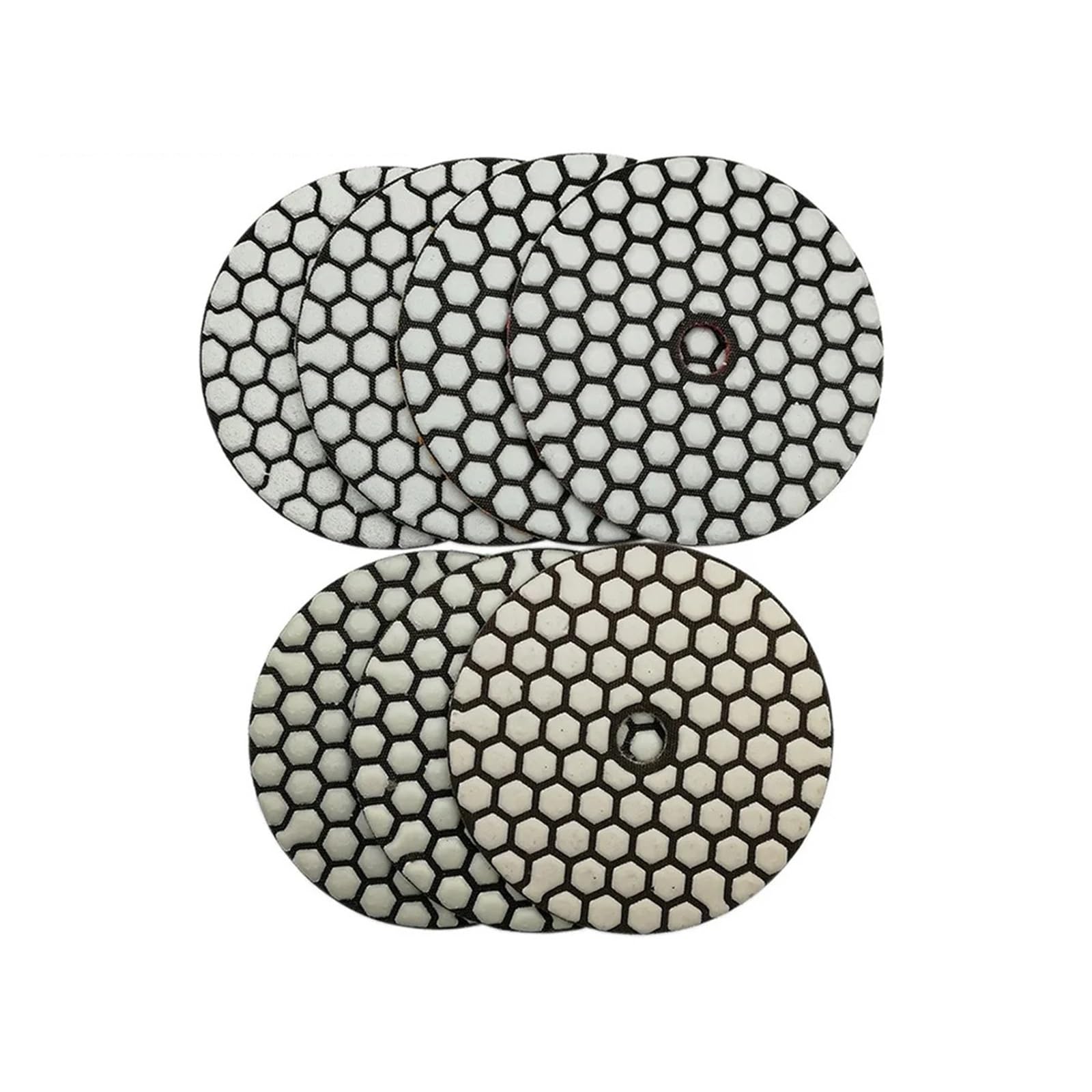 7 unids/set Grit 50-3000 almohadillas de pulido en seco de diamante diámetro 4 ''100mm disco de lijado pulidor de granito de mármol
