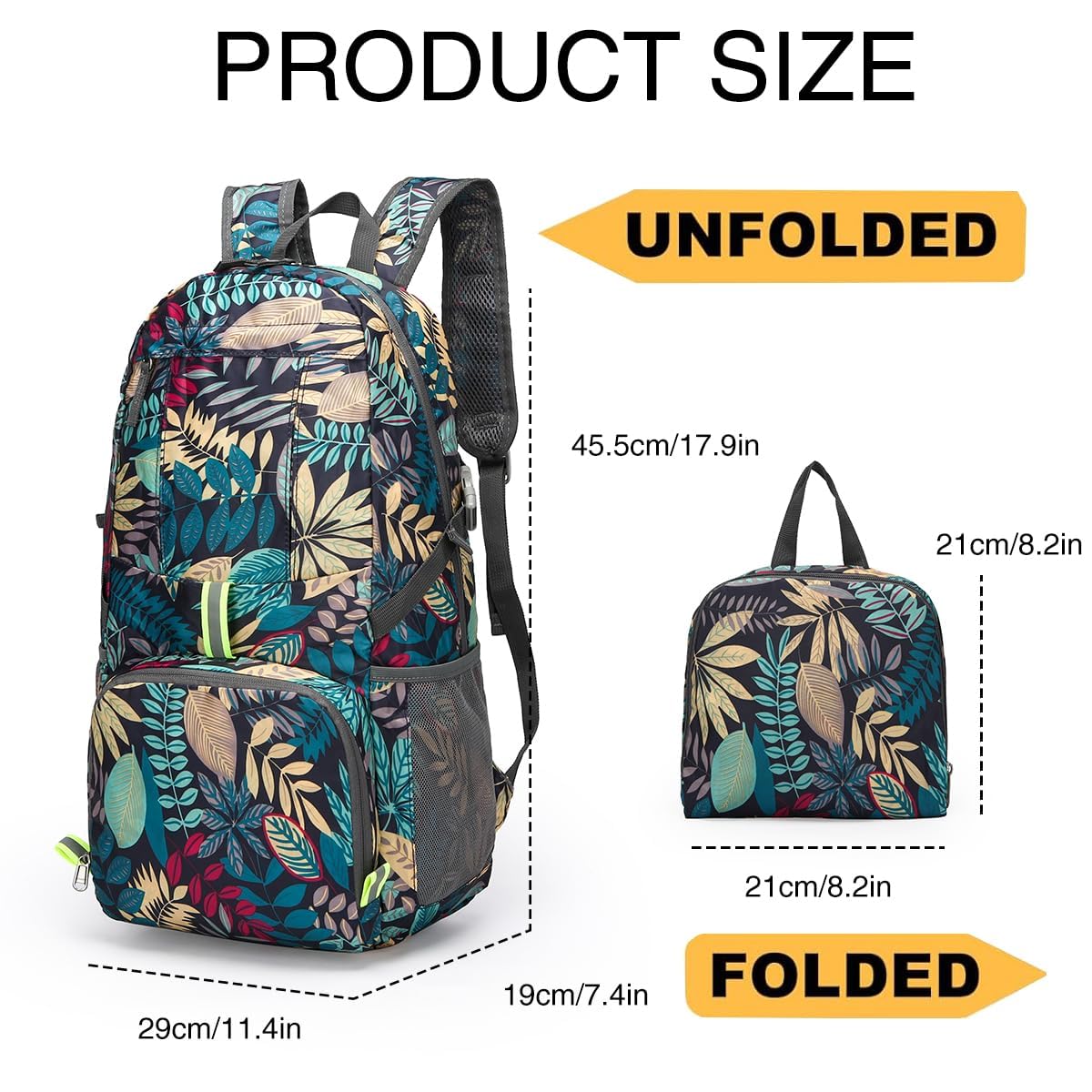 CHAOHUO Lightweight Hiking Camping Beach Sports Backpack Lightweight Day Bag Small Travel Outdoor Foldable Backpack (Blue)