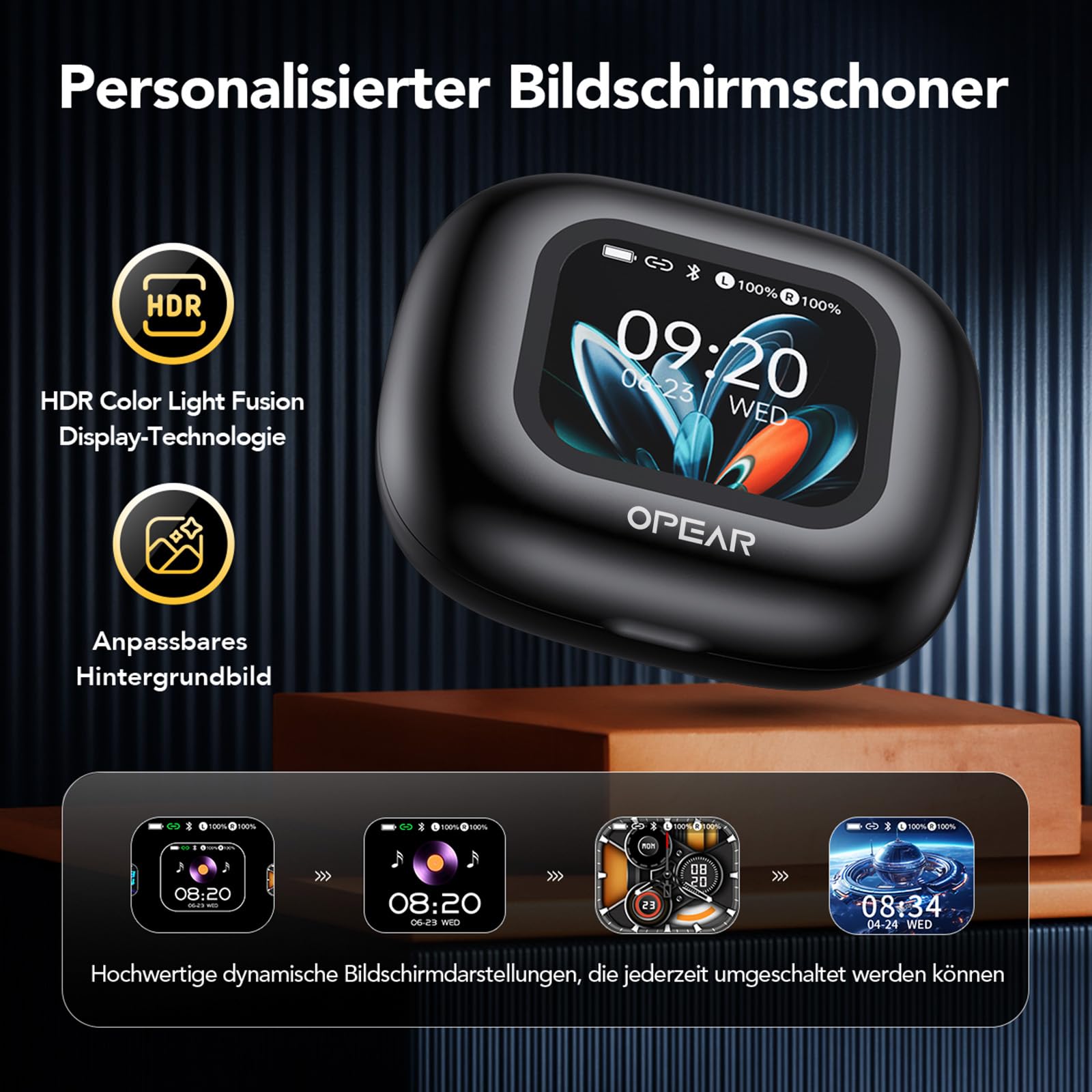 NE27 AI Übersetzer Kopfhörer Echtzeit 165 Sprachen LCD Touchscreen Open Ear Sprachübersetzer Kompatibel iOS Android