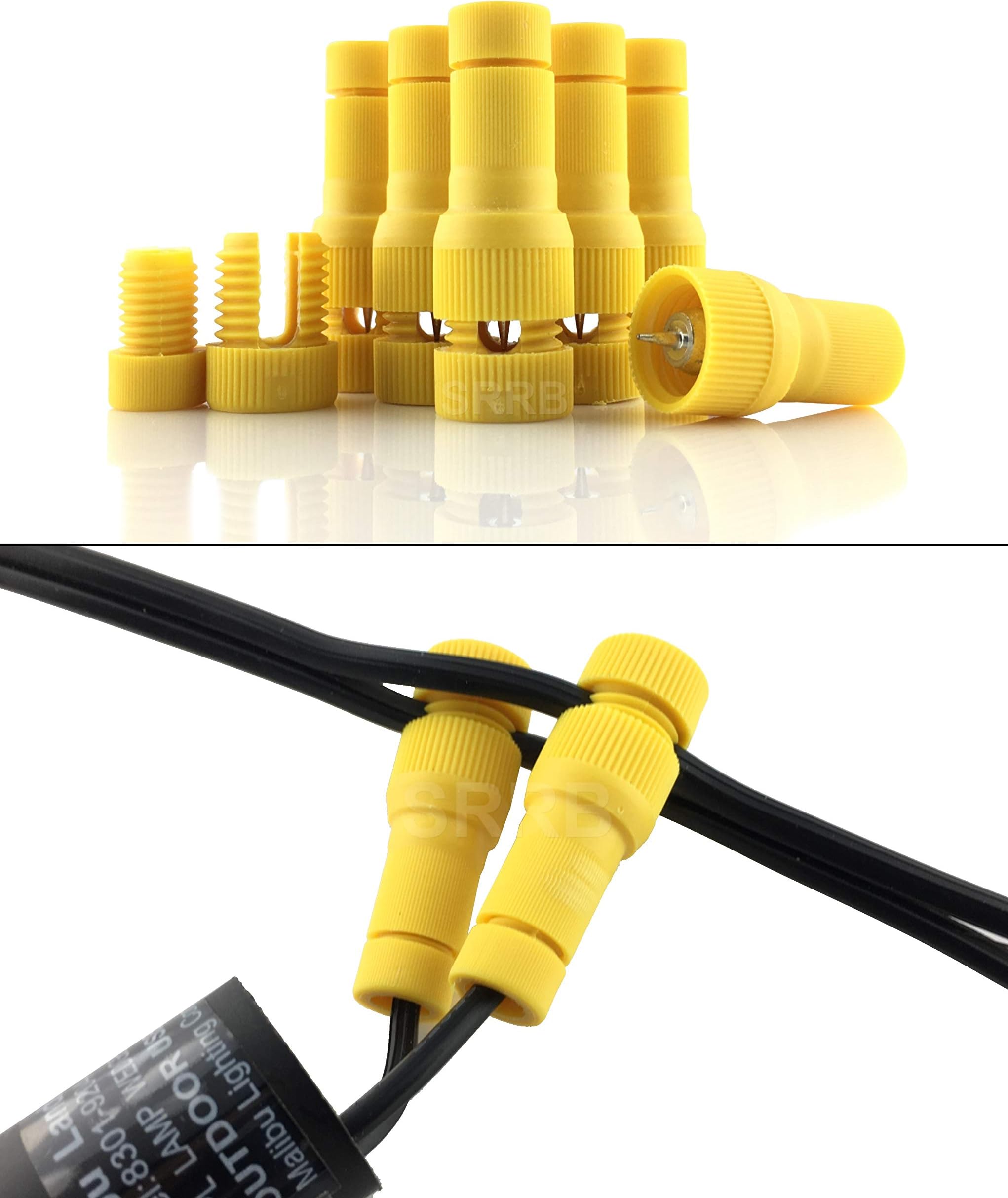 SRRBDirect Low Voltage Replacement Landscape Light Wire Cable Connector 6 Pack for Malibu Paradise Moonrays and More