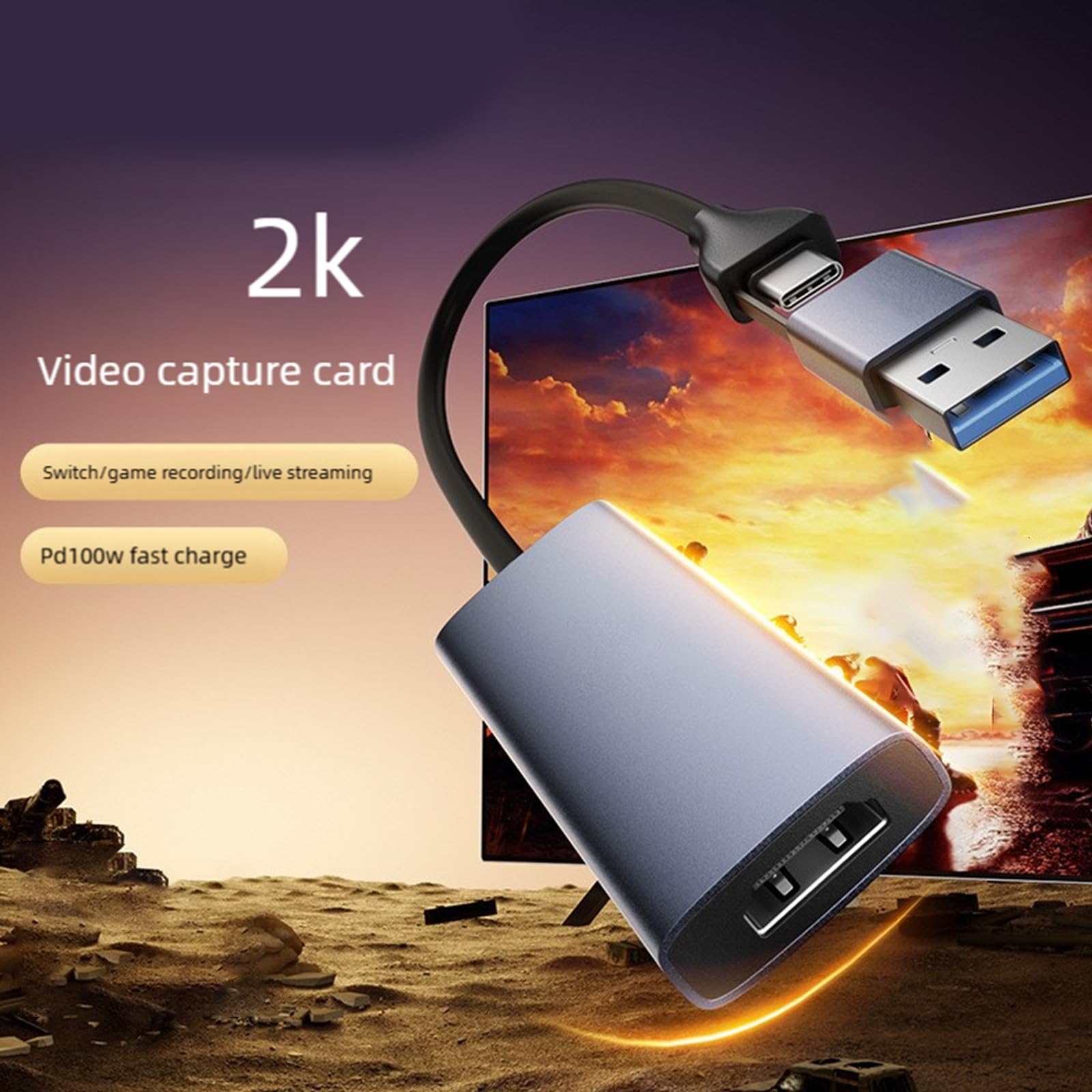 Video cattura scheda di tipo C a USB convertitori per live streaming fotocamera e plug and play