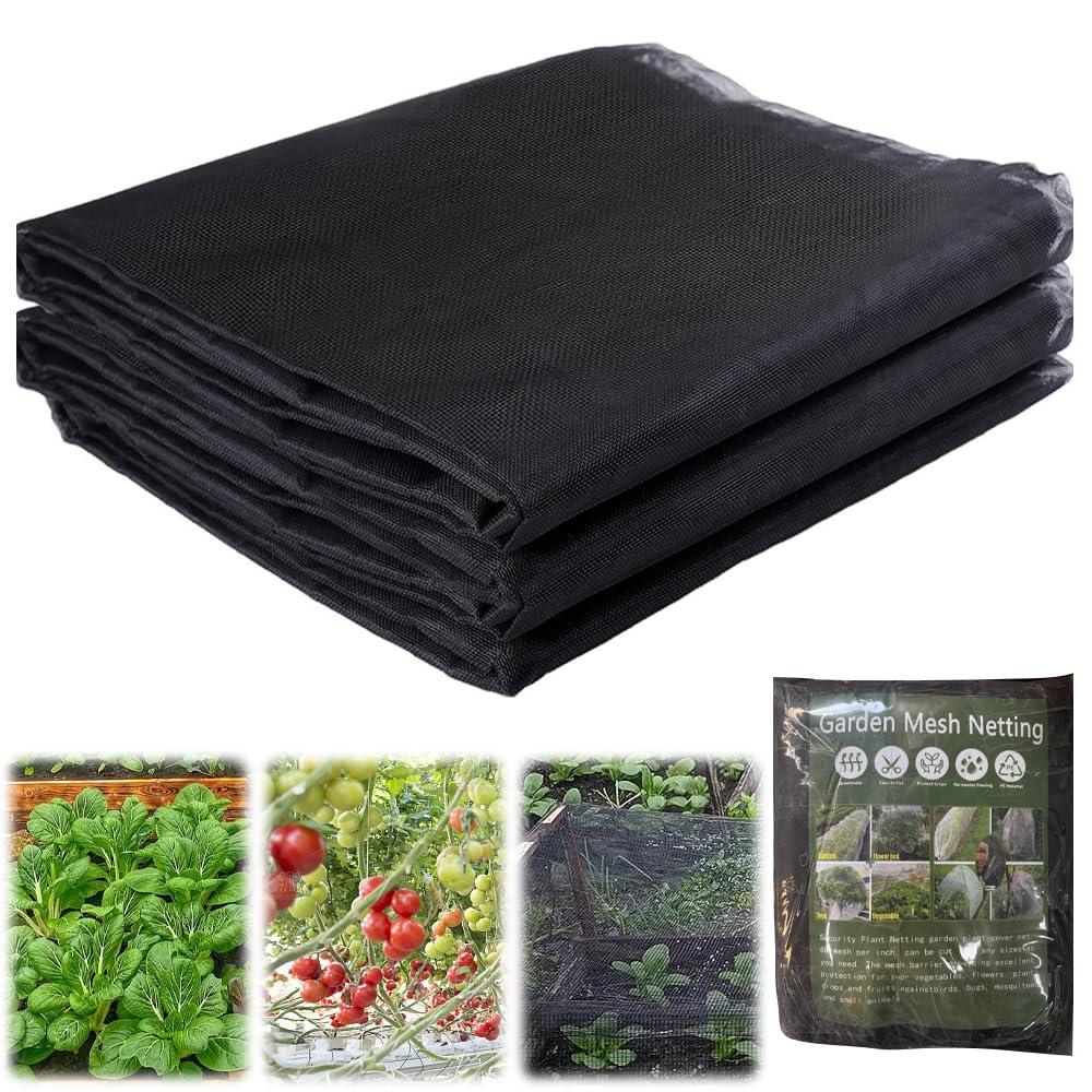 KBIBCK Garden Insect Netting 2 x 10m, Ultra Fine Mesh Insect Mesh Garden Netting for Protection Vegetables Plants Fruits Flowers Crops Greenhouse