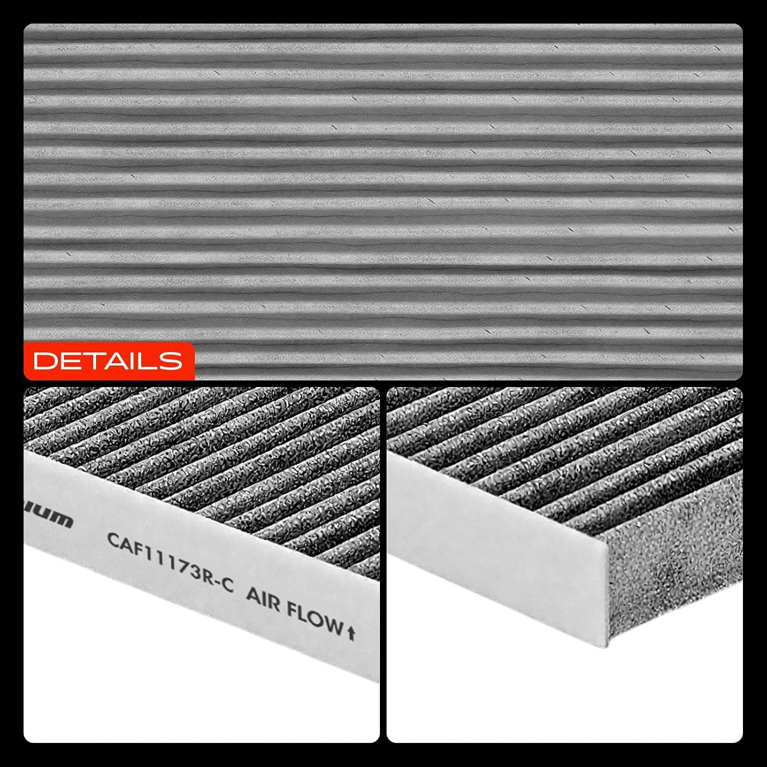 A-Premium Cabin Air Filter with Activated Carbon Compatible with Nissan Altima 2007-2012, Maxima, Murano 2009-2014, Quest 2011-2017, 2.5L 3.5L, Replace# 27277JA000