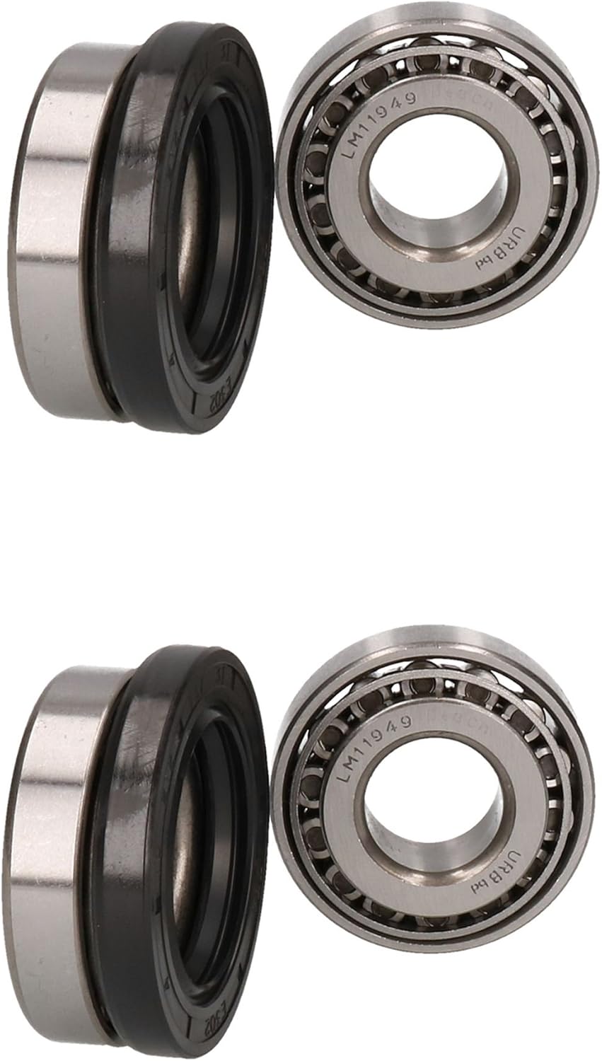 2 Trailer Taper Roller Bearing Kit Set for Meredith and Eyre 203mm x 40mm Drum