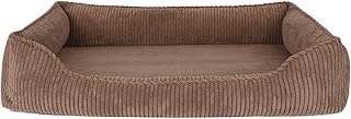PAW WOW Anton Hundebett | Orthopädisches Hundebett | Hundekörbchen für mittelgroße und große Hunde (Braun, 100x70cm) product image