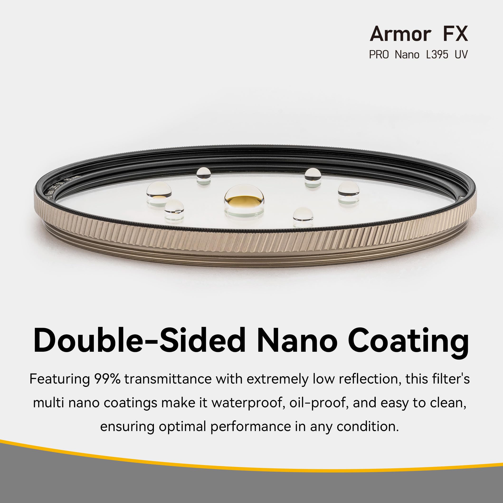 NiSi Filtro UV Armor FX Pro Nano Coating L395 Protector de Lentes A Prueba De Explosión 95mm