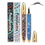 ICORIC Eyeliner Pen Liquid Eye Liner Waterproof - Felt Tip, Waterproof, Long-Lasting, Magic Self-Adhesive Eyelash Glue Pen Quick Drying Magnetic Eye Liner (Black Eyeliner 2 PCS)