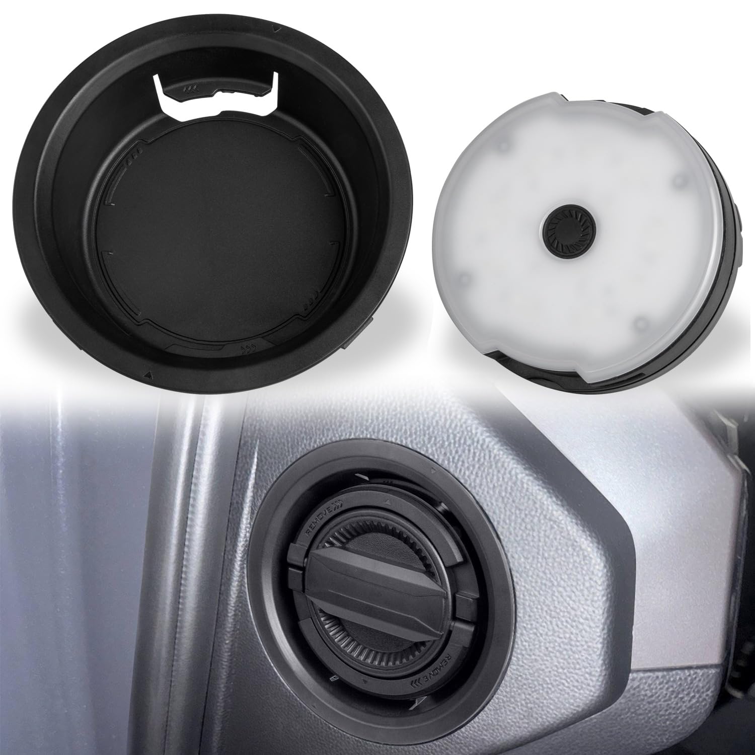 Prosentuo Side Storage LED Lantern for Toyota Tacoma, 4Runner, RAV4 Woodland: A Dash-Mounted Light That Does Double Duty