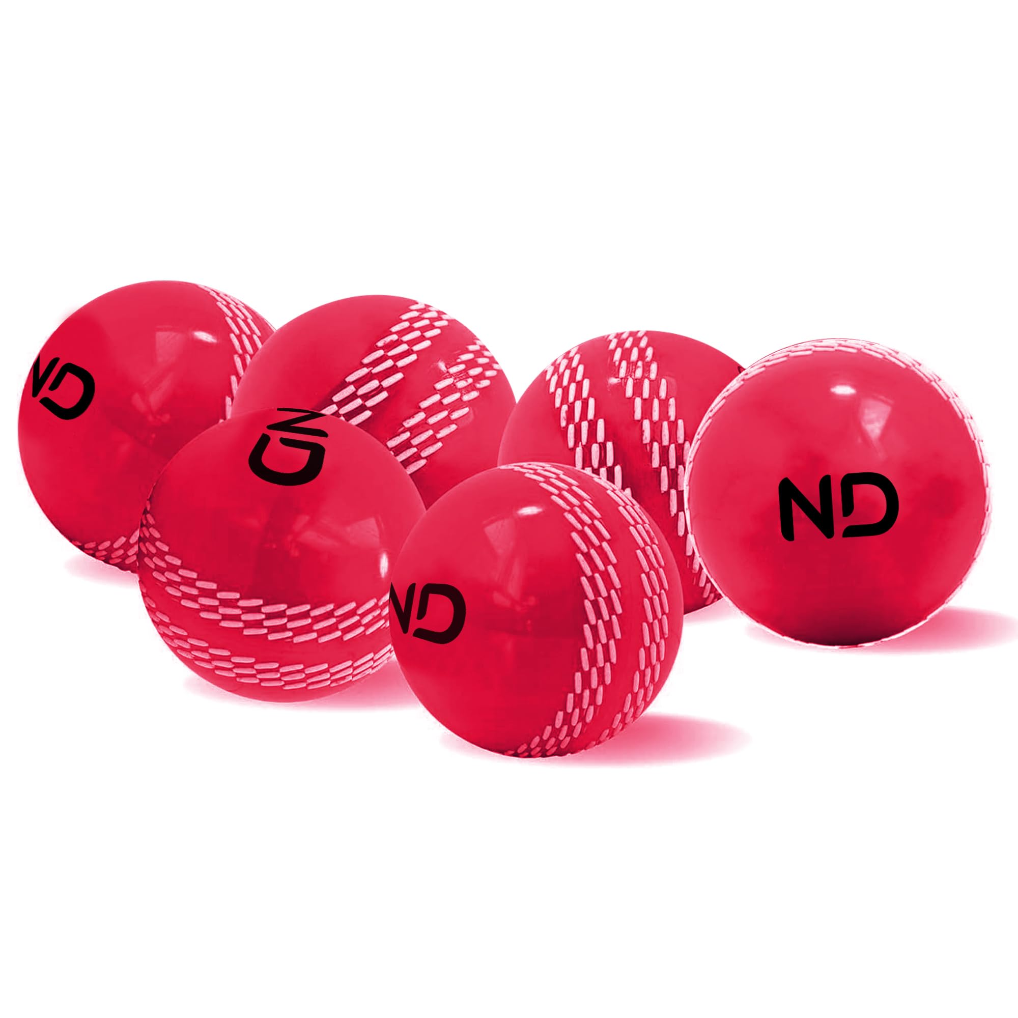 ND Sports Premium Heavy Cricket Windball – 110 Gram Training Ball with Power Seam, True Swing & Controlled Bounce | Indoor & Outdoor Practice Wind Ball (3, Pink)