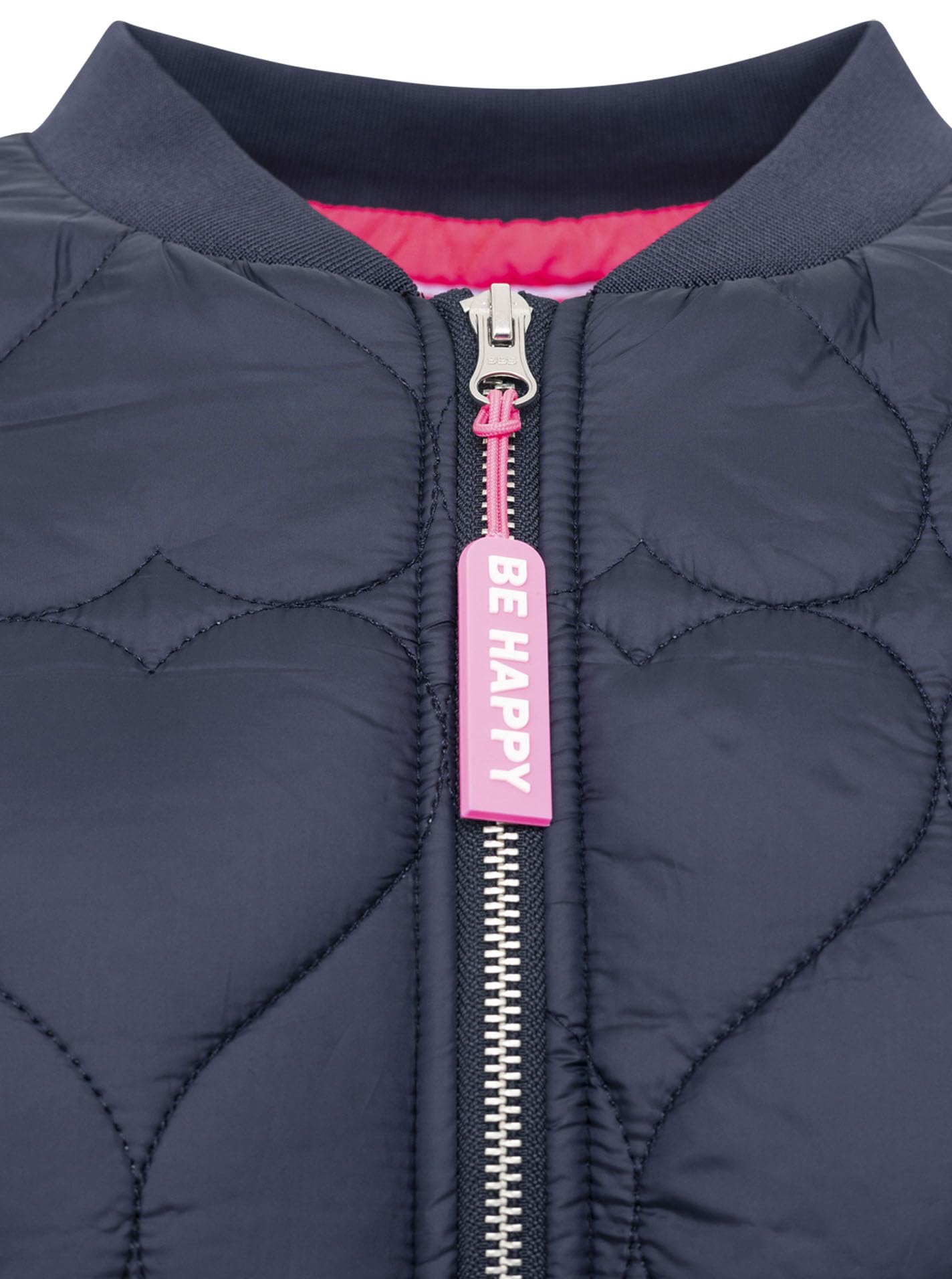 Zwillingsherz Damen Steppjacke mit Herzmuster – Leichte Bomberjacke – Kurze Übergangsjacke für Frühling & Herbst – Komfortable Outdoorjacke mit Reißverschluss – Stylische Jacke für Alltag & Freizeit