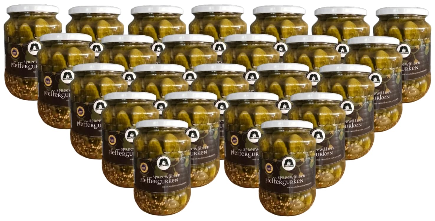 24 Gläser Markus Spreewald Pfeffergurken groß