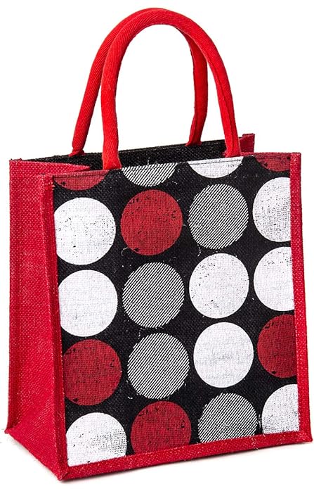 H&B Jute bag for lunch box ?bag for tiffin, bags for men, bags for women, bags for kids, jute bags for office, lunch bag, bags for girls ? ZIP, BOTTLE HOLDER ? Circle