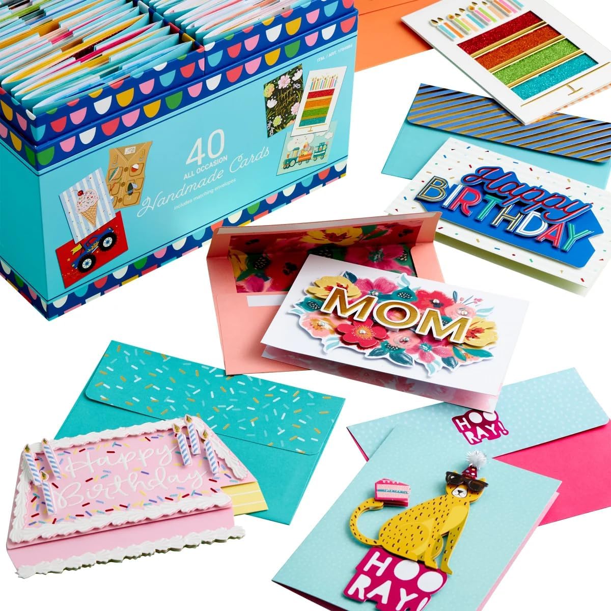 Handmade All Occasion Greeting Card Collection, 25-Count by BURGOYNE