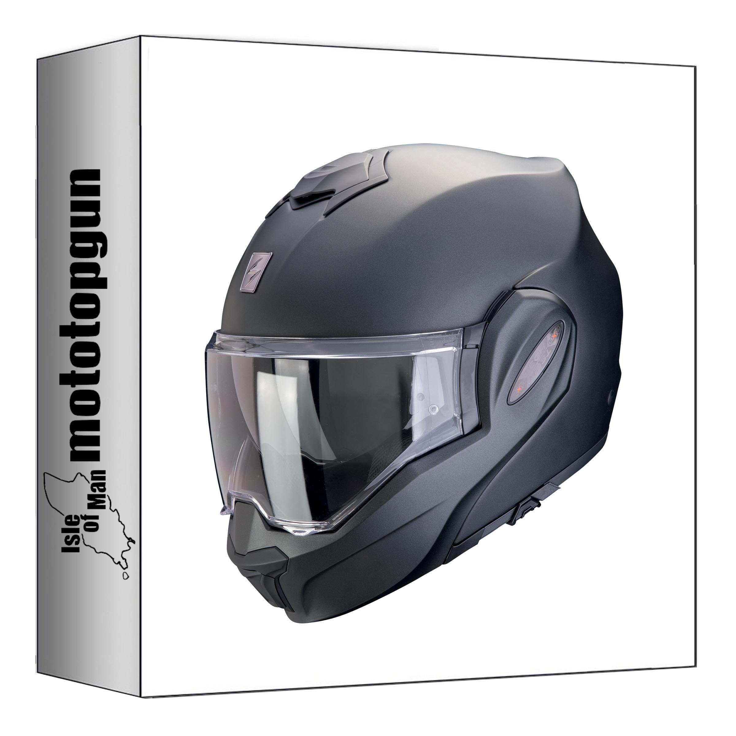 Casque modulable Scorpion Exo-Tech Evo Solid Blanc M pour moto