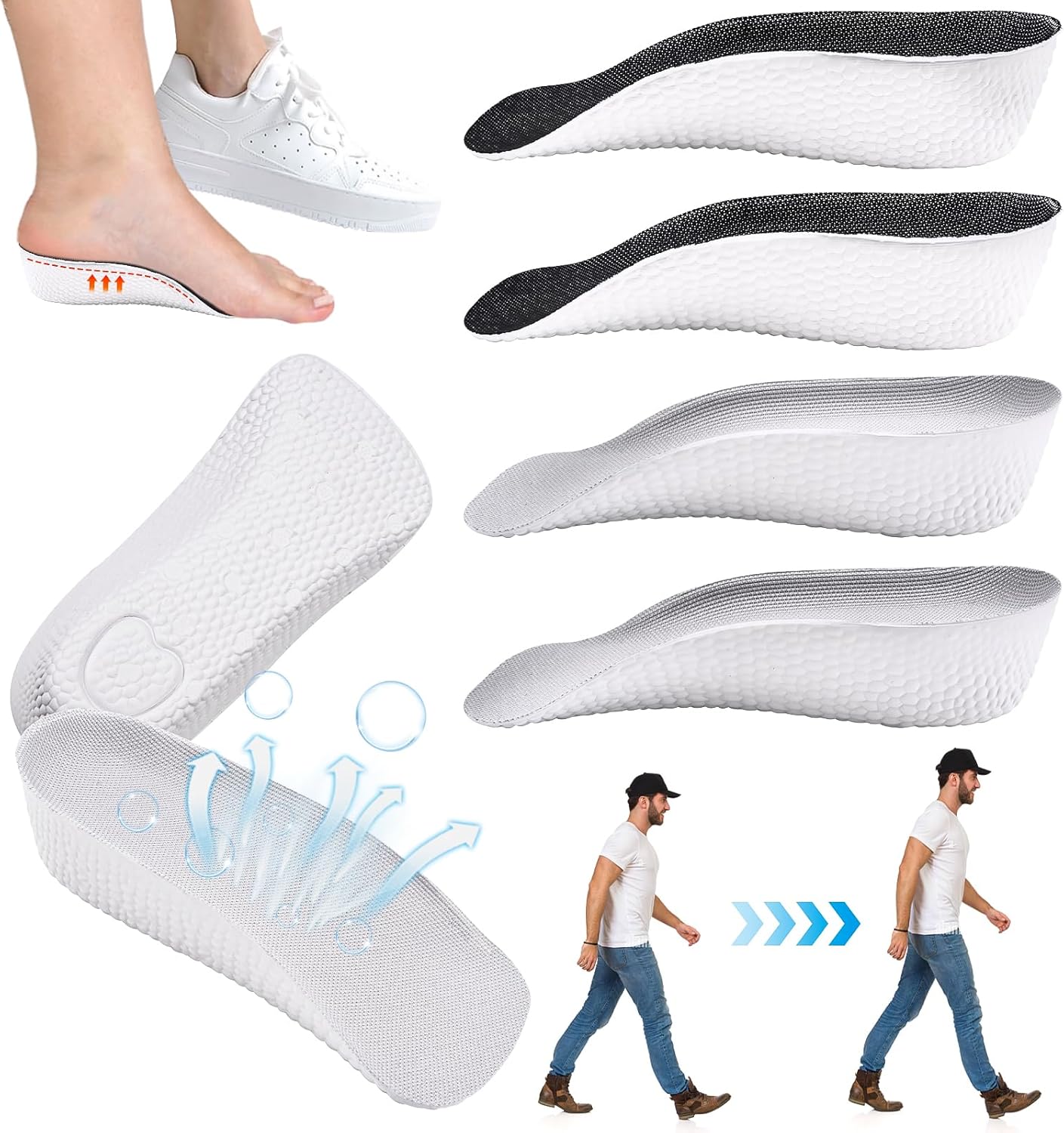 2 PCS Orthopedic High Pads 1.0, Brandone Schuheinlagen ErhöHung