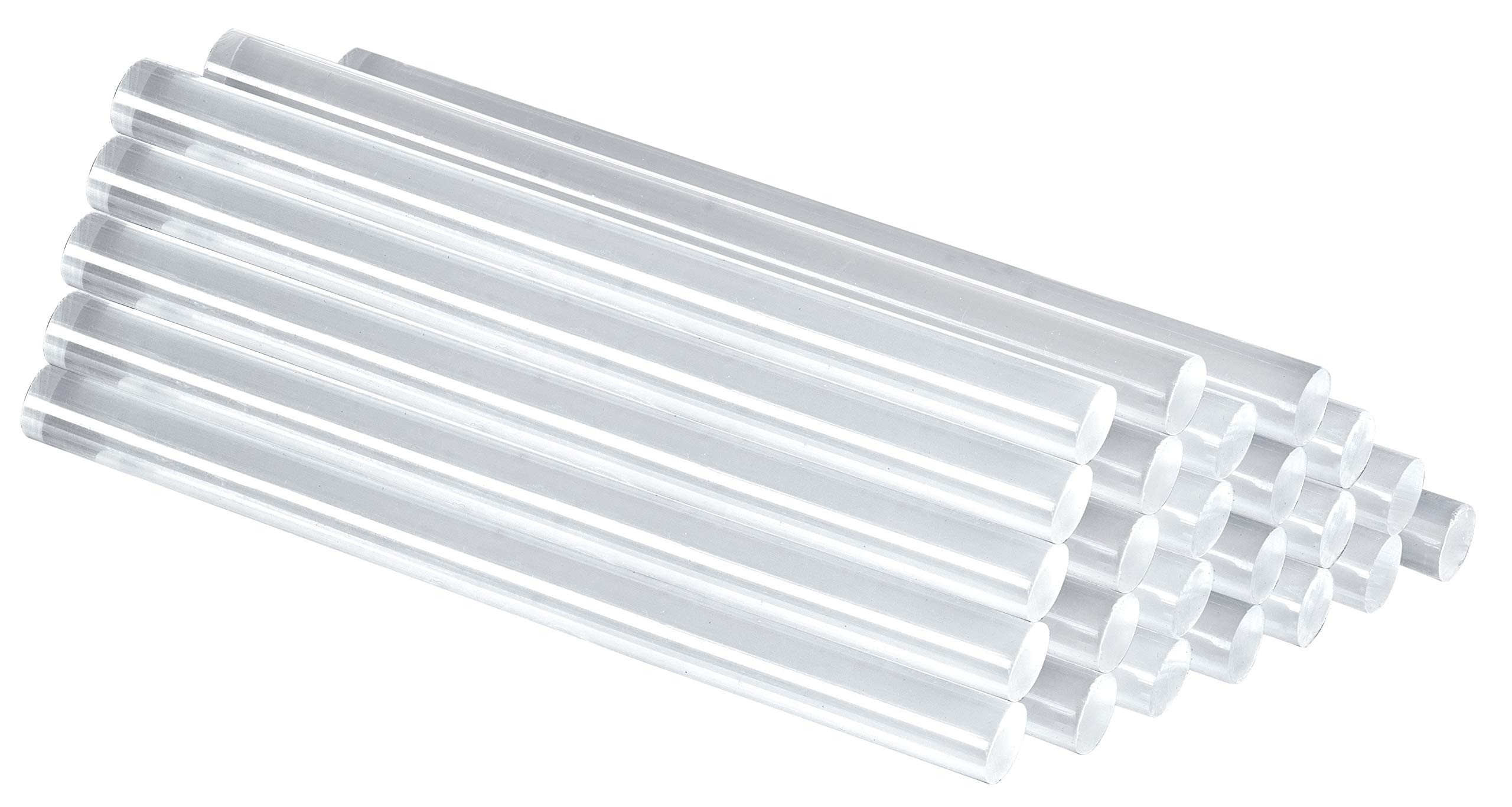 Einhell - Bastoncini adesivi a caldo originali (accessori per pistole a caldo, 24 bastoncini, Ø 11 mm x 150 mm, trasparenti, ad asciugatura rapida, a partire da 85 °C)