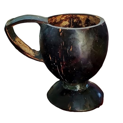 Coconut Shell Cup 100% Organic VDI Naturals Tea and Coffee Cup