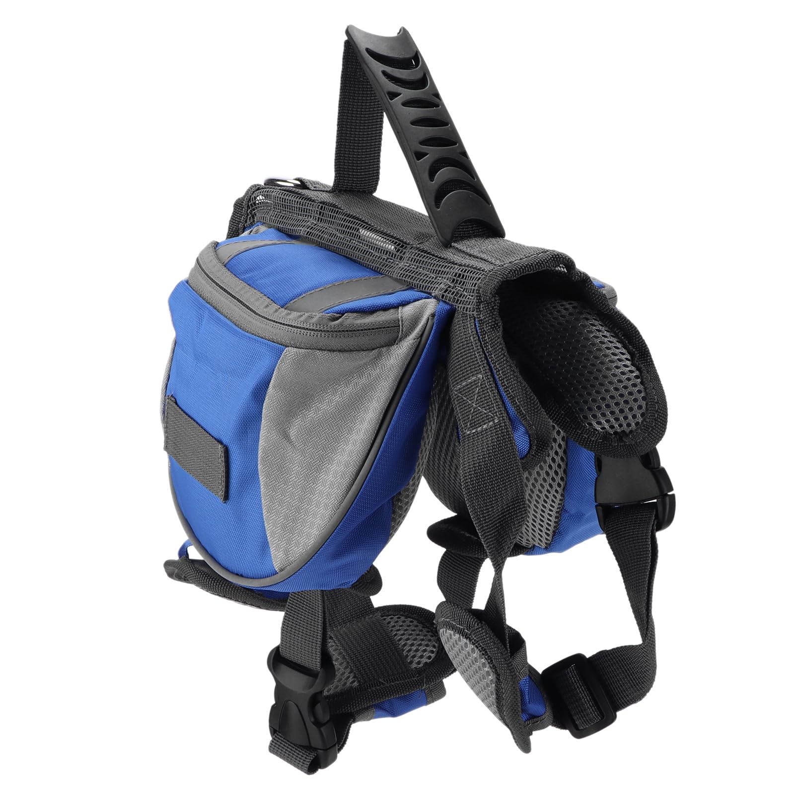 Zoeyilan Dog Saddle Bag, Dog Pack Hound, Hound Dog Saddlebags, Reflective Dog Hiking Backpack with 2 Capacious Side Pockets for Hiking Camping Vest Dog Pack Travel (M)
