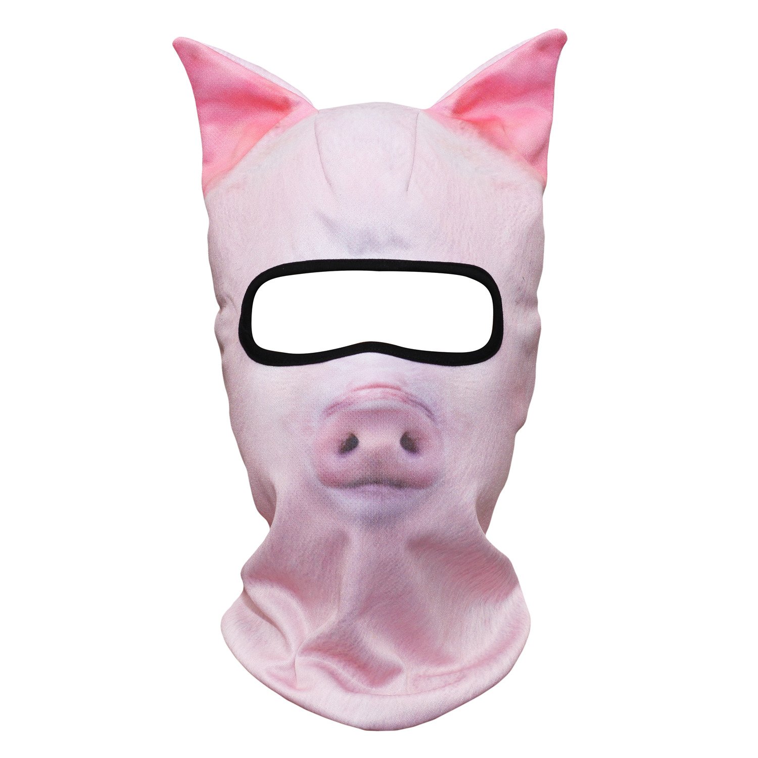 WTACTFUL 3D Animal Ears Balaclava, Breathable Face Mask for Halloween
