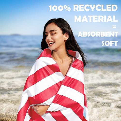 Miniatura 4 de Your Choice - Juego de toallas de microfibra de secado rápido para playa viajes natación piscina campamento actividades al aire libre y toalla
