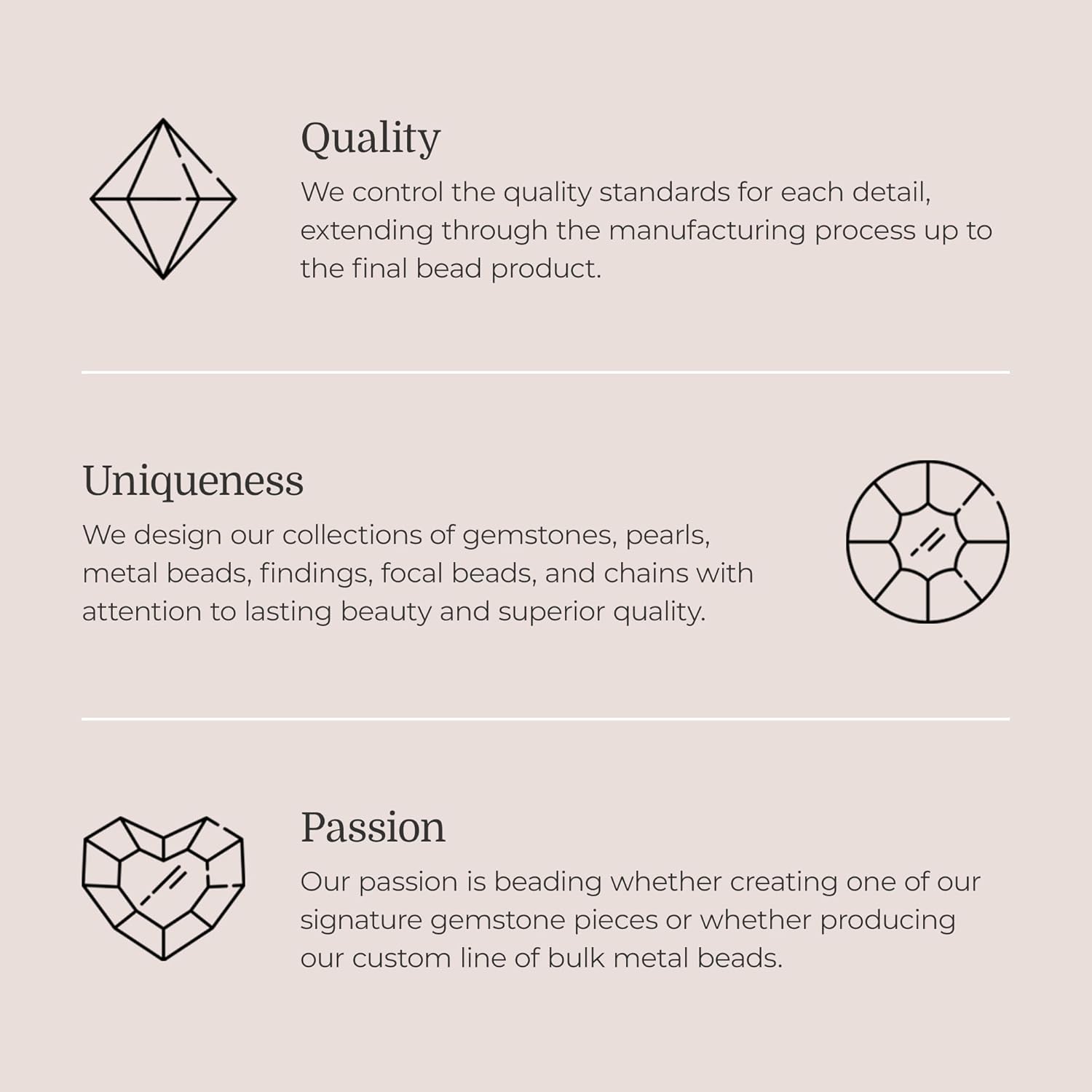 Beads of Cambay | 4mm Rose Gold Plated Copper Brushed Faceted Nugget Beads | Jewelry Making Supplies | for Bracelet Necklace Earrings Anklet | DIY Charms | 8 inch 49 Pieces