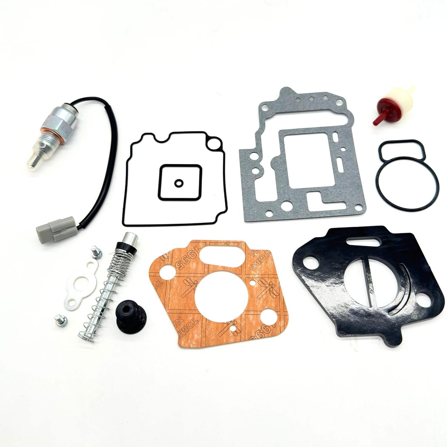 Carburetor Gasket Rebuild Kit - 14 Piece - Compatible for Subaru Sambar Truck KS3, KS4 Models - 1990-1998