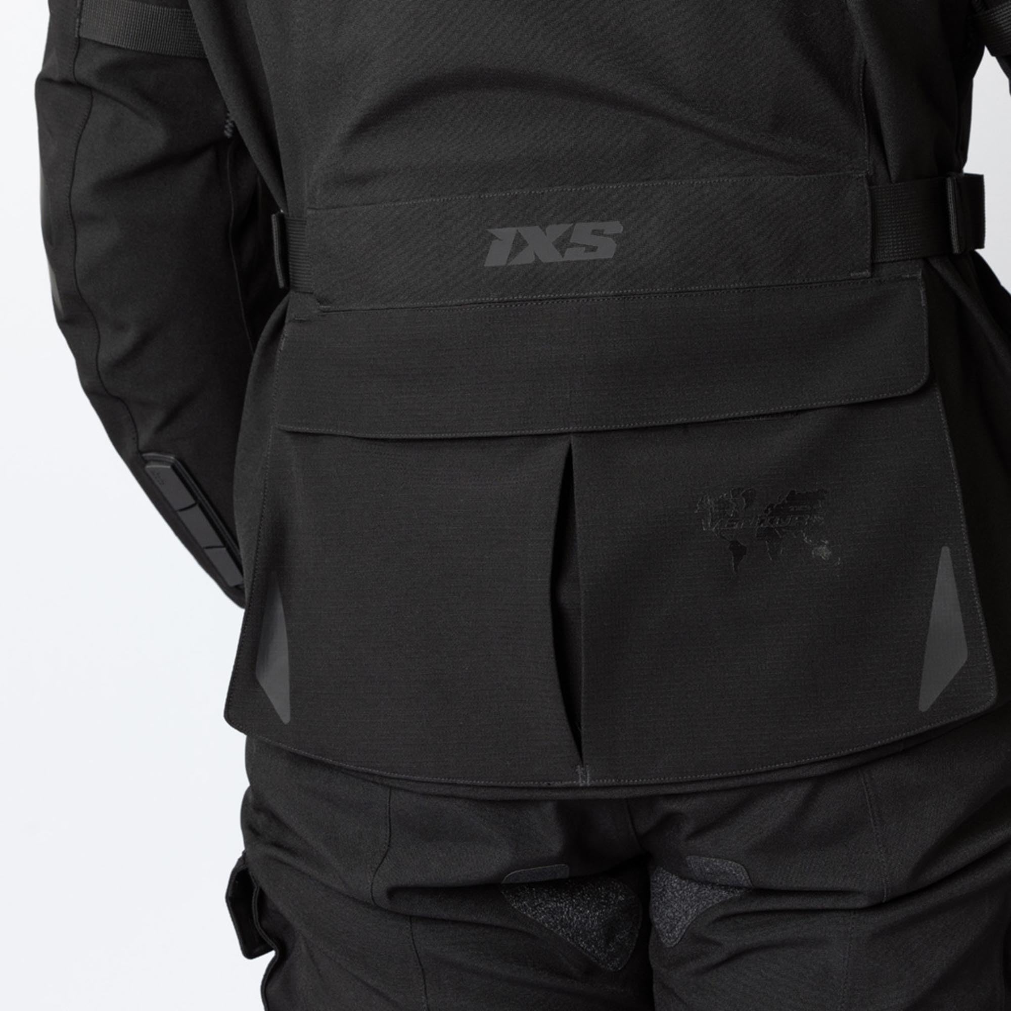 IXS Venture-STX 1.0 wasserdichte Motorrad Textiljacke, schwarz, XL