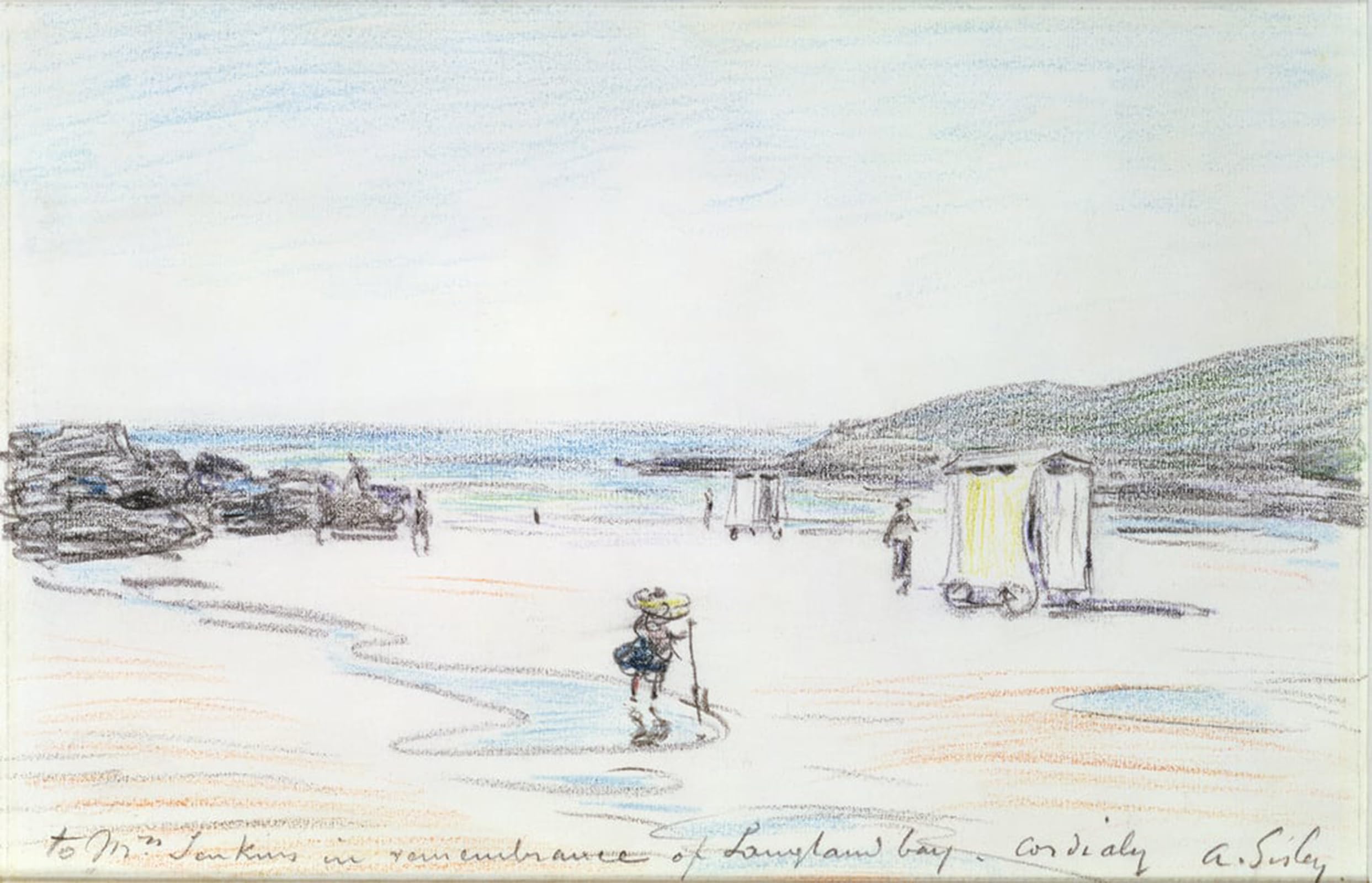 POSTERIIk Famous Print Pop Art Wall Art Graffiti Langland Bay by Alfred Sisle Art Prints for Home Decor 60x90cm
