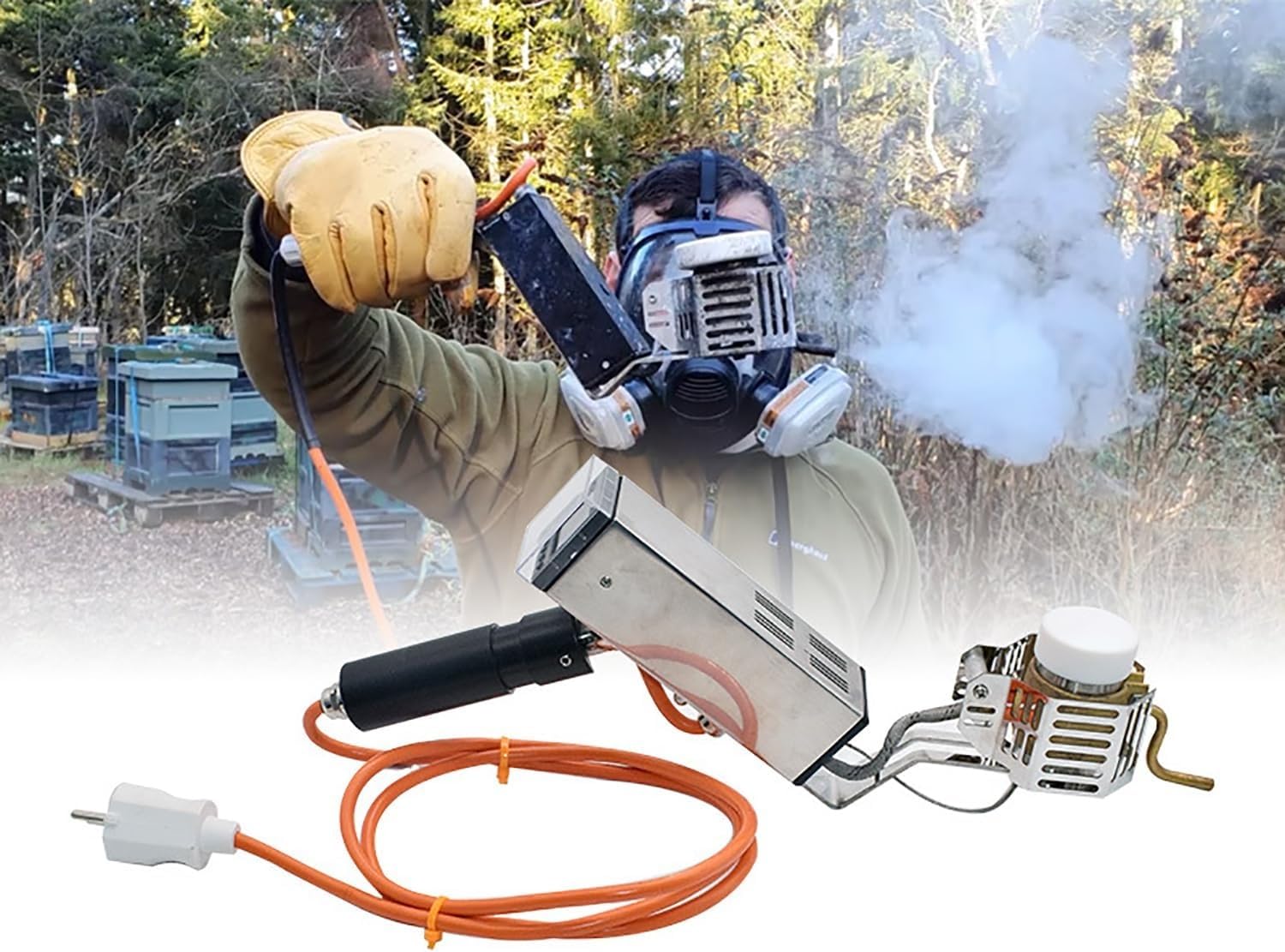 Vaporizzatore di acido ossalico for apicoltura, strumento portatile acari | Dispositivo portatile for la sublimazione dell'acido ossalico, attrezzature e forniture essenziali for la cura dell'alveare.