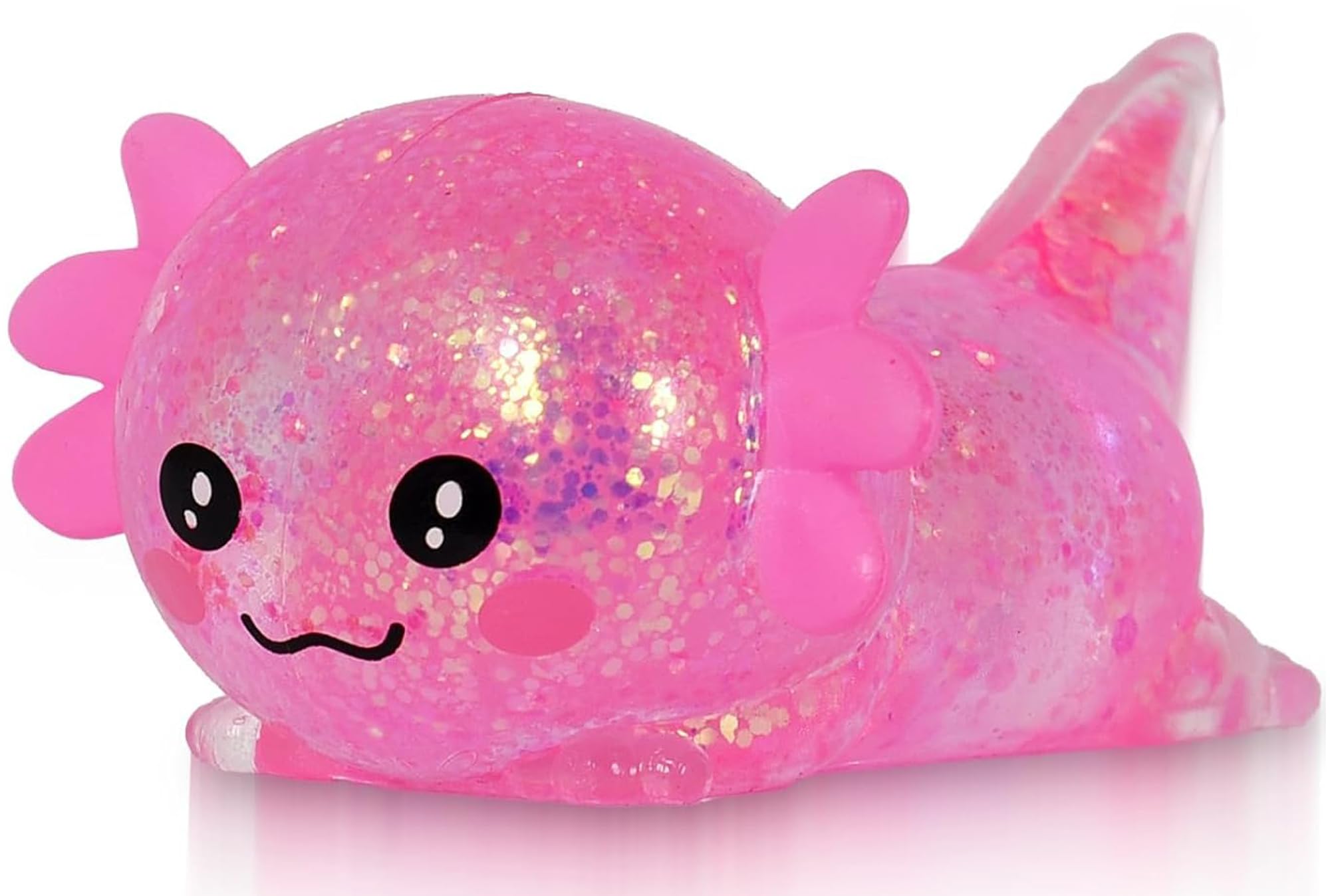 Axolotl Squishy Toy – Cute Malt Sugar Sensory Stress Ball for Kids & Adults, Soft Squeeze Fidget Toy for Anxiety Relief, Focus, and Sensory Play (D)