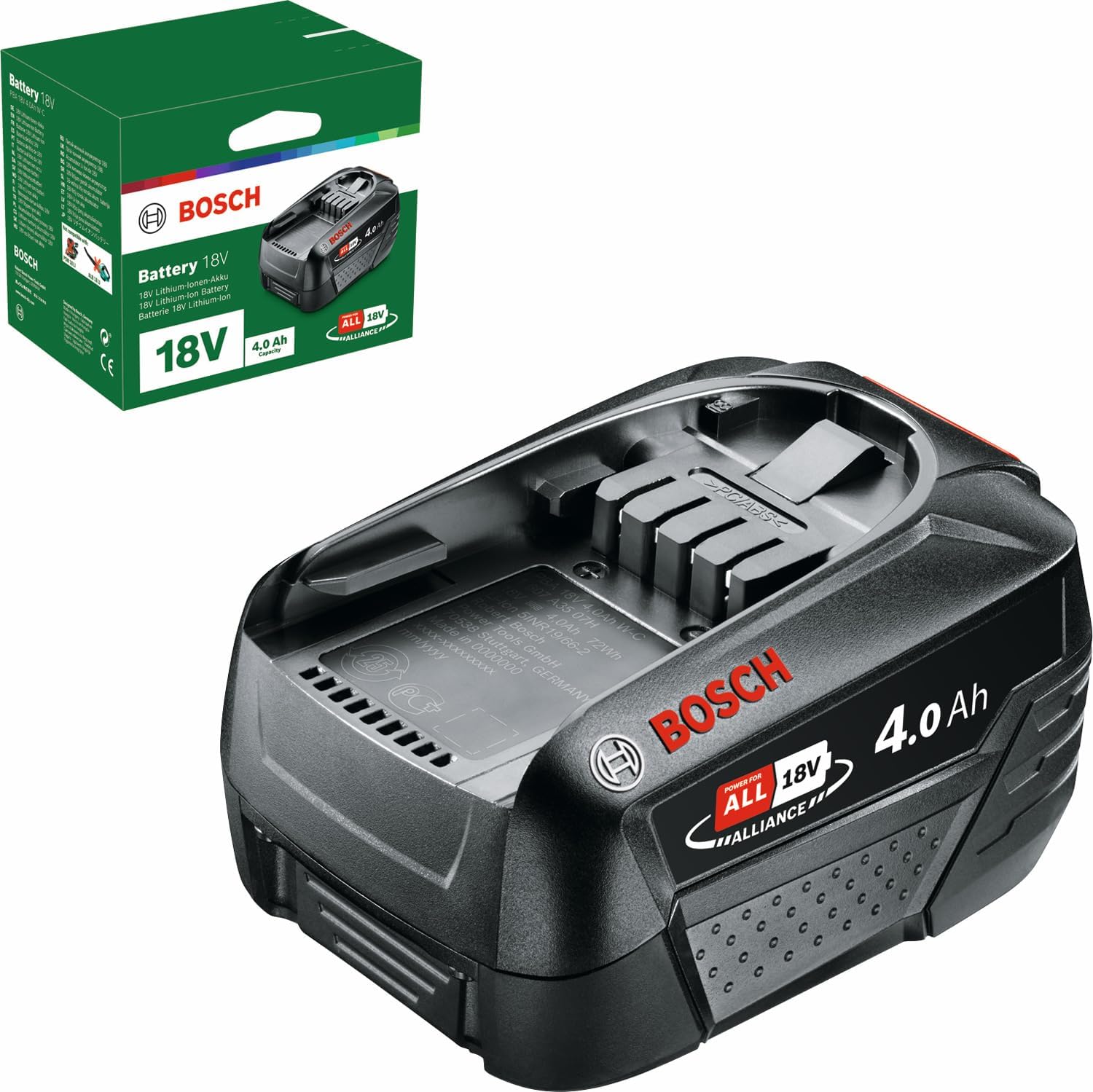 Akumuliatorius Bosch PBA 18V 4.0Ah WC 1600A011T8