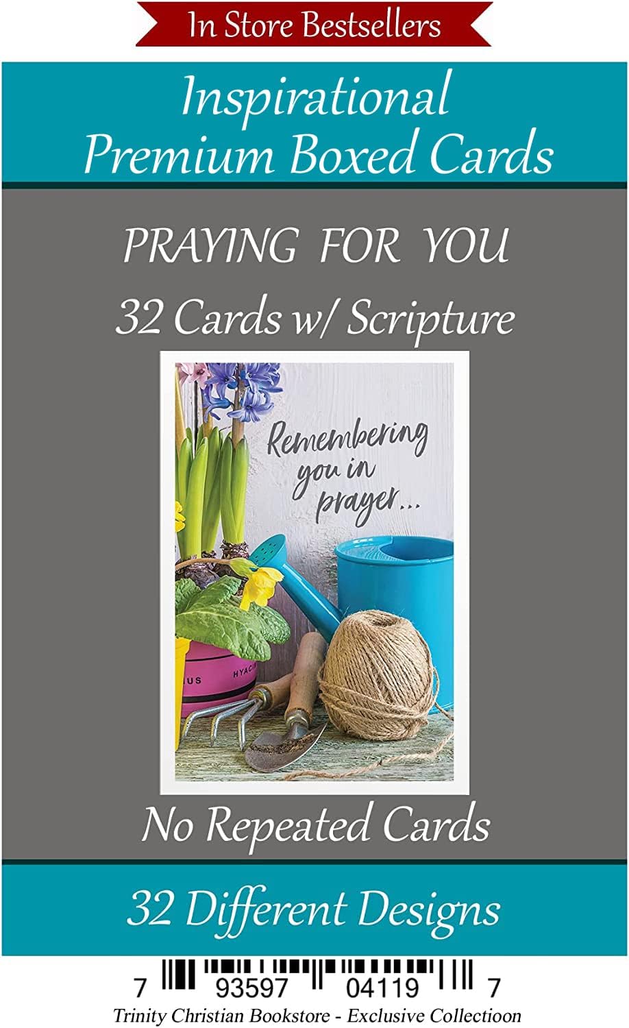 Praying for You Cards ~ No Repeated Designs~ 32 Cards and Designs ~ Christian/Religious Greeting Card Assortment ~ Scripture in every card ~ Envelopes Included