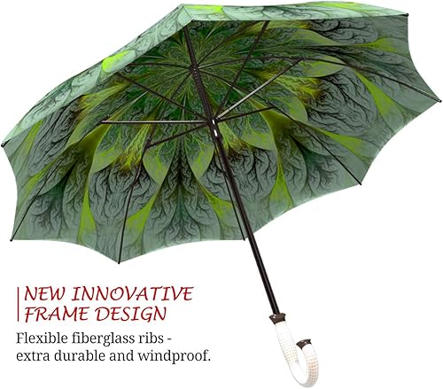 Miniatura 2 de LB - Paraguas de palo con mango de gancho - Paraguas de golf grande resistente al viento - Paraguas de lluvia colorido con manga - Paraguas de