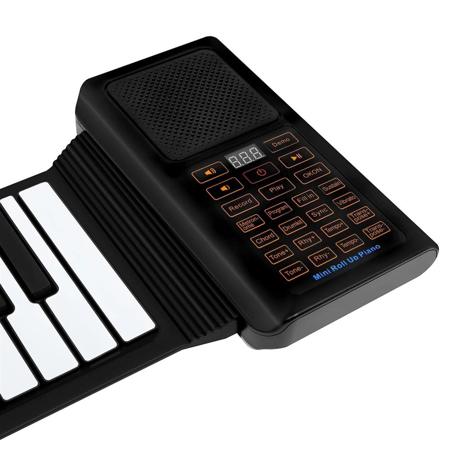 Przenośne Pianino Z 61 Klawiszami Składane Pianino Elektroniczne Wbudowany Głośnik Instrument Klawiszowy Elektroniczne Pianino dla Początkujący