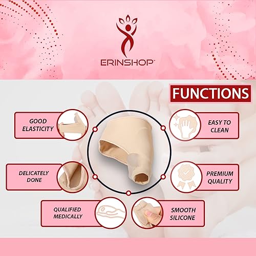 Miniatura 4 de Corrector de juanetes para aliviar el dolor, hallux valgus, férula de juanete, alisador ortopédico de gel separador de almohadilla de alineación