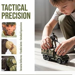 Toy Soldiers Army Men Army Toys Action Figures Playset for Boys Girls Child Children Unit Forces Combat Plaything，6pack