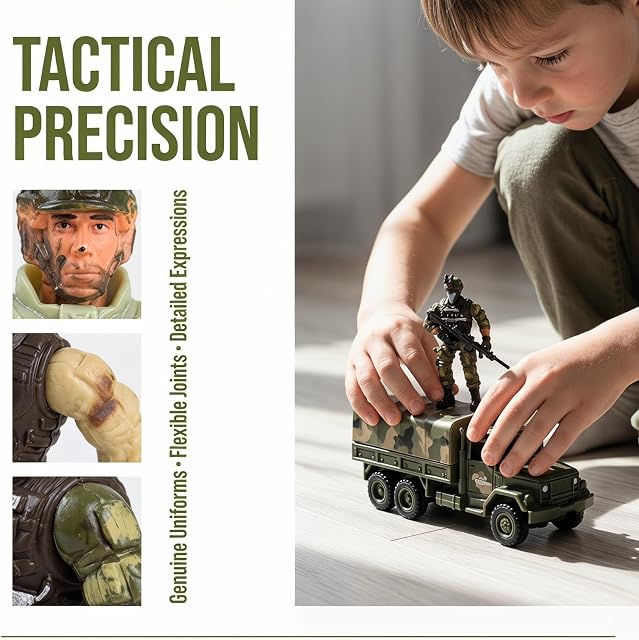 Toy Soldiers Army Men Army Toys Action Figures Playset for Boys Girls Child Children Unit Forces Combat Plaything,6pack
