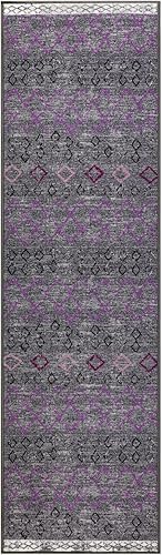 Miniatura 3 de Antep Rugs - Alfombras antideslizantes de 2 x 7 pies (antideslizante) con parte trasera de goma, de estilo antiguo, bohemio, marroquí y con pelo