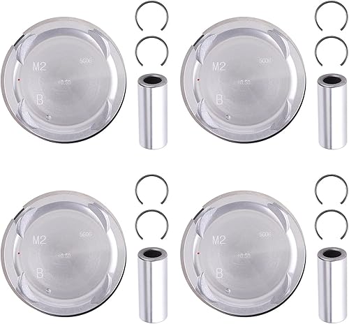 Miniatura 3 de Juego de 4 piezas de pistón y anillos de repuesto de gran tamaño + 0.020 in para Kia Soul Forte Hyundai Tucson Elantra 2.0L 2014 2015 2016 2017 2018