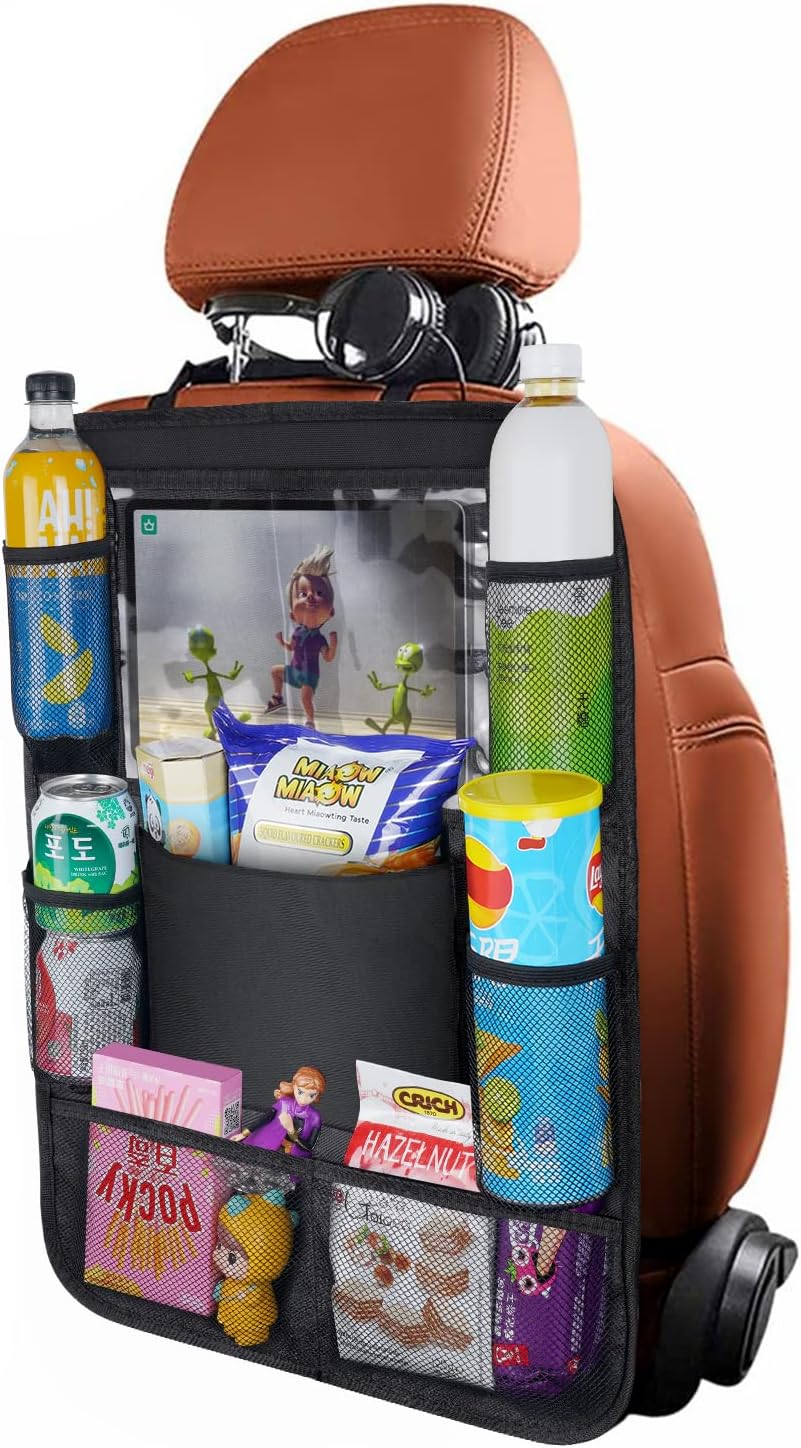 Huckaboo Car Seat Organiser Kids Back Seat Organiser, Storage Pockets